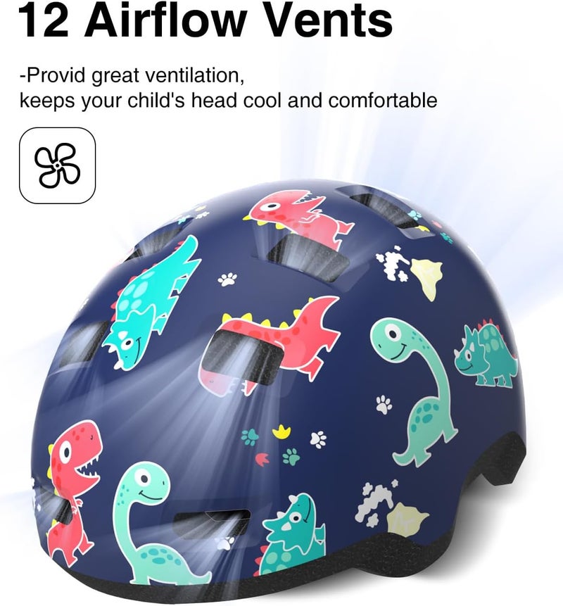 Bimalsic Toddler Bike Helmet for Toddlers Age 1-3/2-4/3-5 Years Old, Baby Infant Bike Helmet for Boys and Girls for Cycling Scooter Skateboard - Adjustable Dial Fit - Image 5